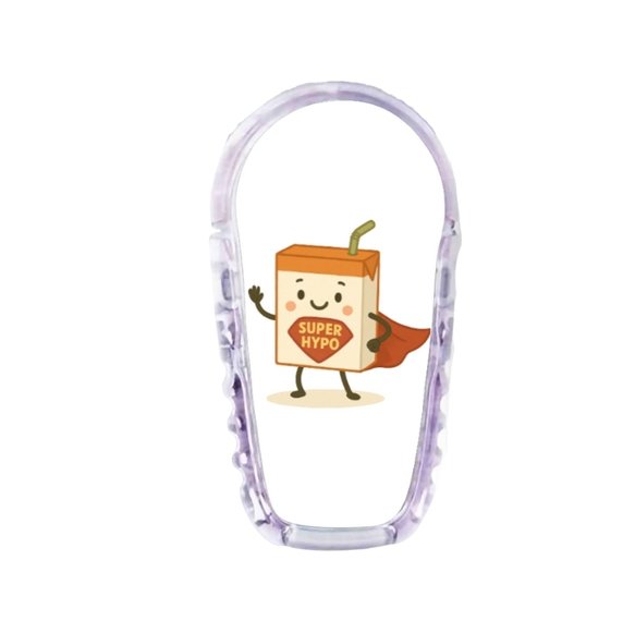 Stickers Dexcom G6 - Briquette Orange Héro Stickers Dexcom G6 - Briquette Orange Héros