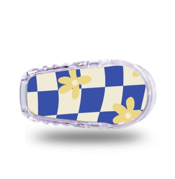 Stickers Dexcom G6 Marguerite - Bleu Jaune Stickers Dexcom G6 - Marguerite