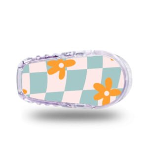 Stickers Dexcom G6 Marguerite - Bleu clair orange Stickers Dexcom G6 - Marguerite