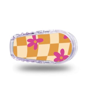 Stickers Dexcom G6 Marguerite - Marron Rose Stickers Dexcom G6 - Marguerite