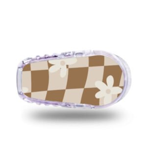Stickers Dexcom G6 Marguerite - Marron blanc Stickers Dexcom G6 - Marguerite
