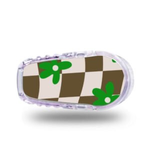 Stickers Dexcom G6 Marguerite - Marron vert Stickers Dexcom G6 - Marguerite