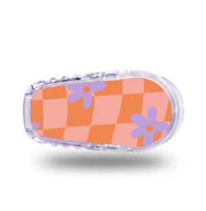 Stickers Dexcom G6 Marguerite - Orange violet Stickers Dexcom G6 - Marguerite