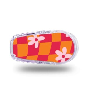 Stickers Dexcom G6 Marguerite - Rouge rose Stickers Dexcom G6 - Marguerite