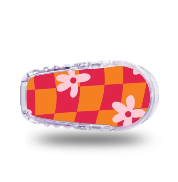 Stickers Dexcom G6 Marguerite - Rouge rose Stickers Dexcom G6 - Marguerite