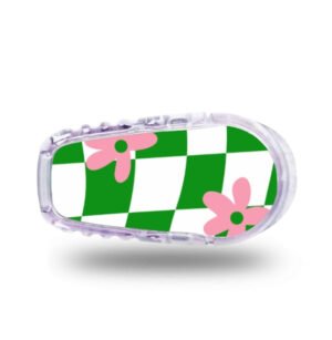 Stickers Dexcom G6 Marguerite - Vert rose Stickers Dexcom G6 - Marguerite