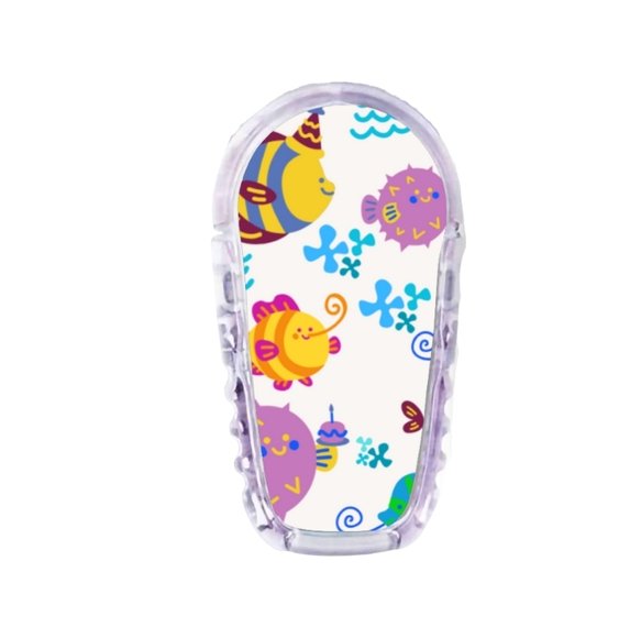 Stickers Dexcom G6 - Fond Poissons