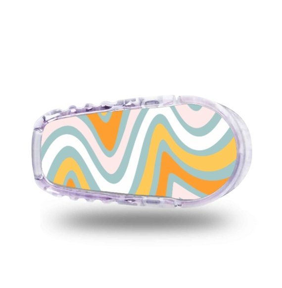 Stickers Dexcom G6 Swing - Jaune Bleu Stickers Dexcom G6 - Swing