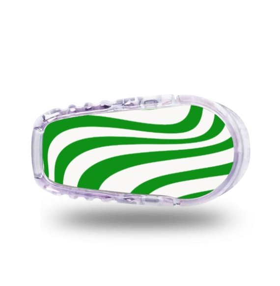 Stickers Dexcom G6 Wavy - Vert Stickers Dexcom G6 - Wavy