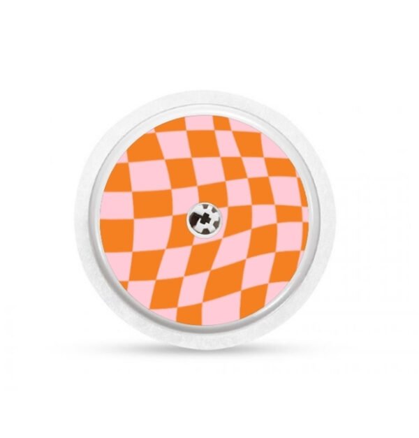 Stickers Freestyle - Echiquier Pop - Rose orange Stickers Freestyle Libre 2 - Echiquier Pop