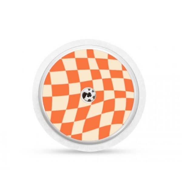 Stickers Freestyle - Echiquier pop - Orange beige Stickers Freestyle Libre 2 - Echiquier Pop