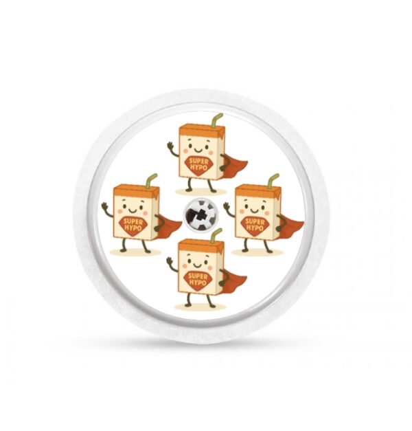 Stickers Freestyle Libre 2 - Briquettes Orange Héros