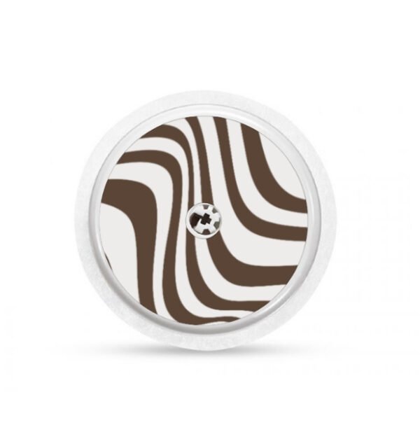 Stickers Freestyle libre Wavy - Brun Stickers Freestyle Libre 2 - Wavy