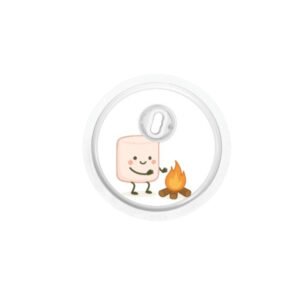 Copie de Freestyle 3 personnage + texte (7) Stickers Freestyle Libre 3 - Chamallow Feu de Camp