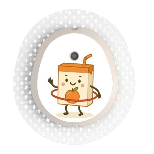 Stickers Dexcom G7 et One + Briquette Orange