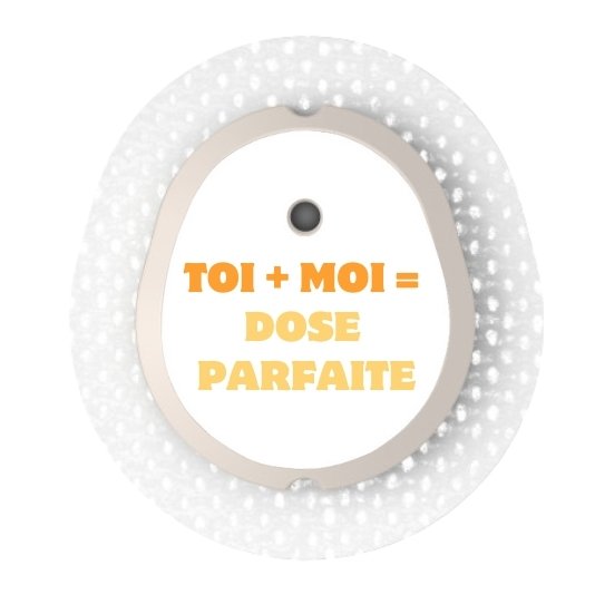 Stickers Dexcom G7 et One + Toi + Moi = Dose parfaite