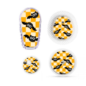 Design sans titre (21) Stickers Automne - Echiquier Pop Chauves-souris