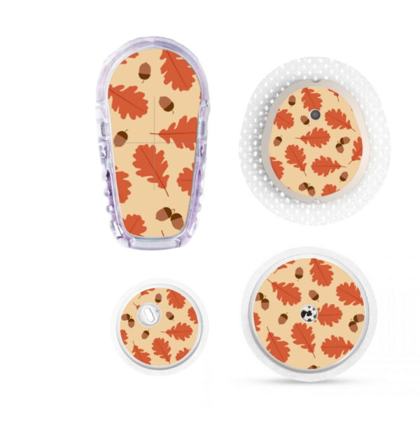 Stickers Automne - Fond Feuilles