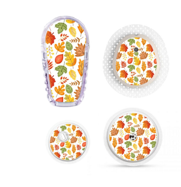 Design sans titre (7) Stickers Automne - Fond Feuilles