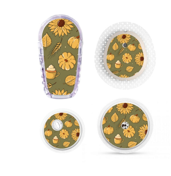 Design sans titre (8) Stickers Automne - Fond vert