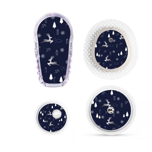 Stickers Hiver - Fond Nuit d'hiver