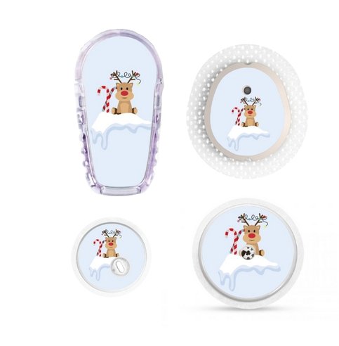 Stickers Hiver - Renne mignon