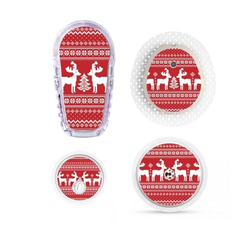 Copie de Sans titre (4) Stickers Hiver - Rennes Fond Rouge