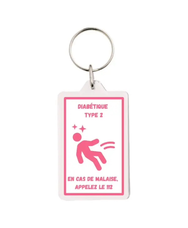 Porte-clés DT2 - Rose