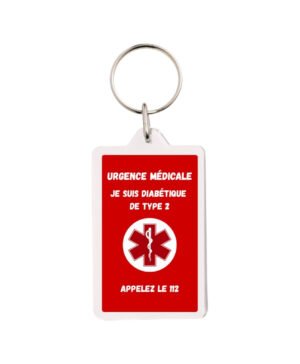 Porte-clés DT2 - Symbole médical universel