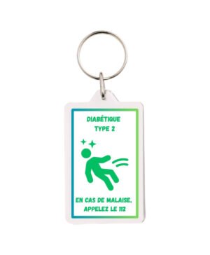 Porte-clés DT2 - Vert/Bleu