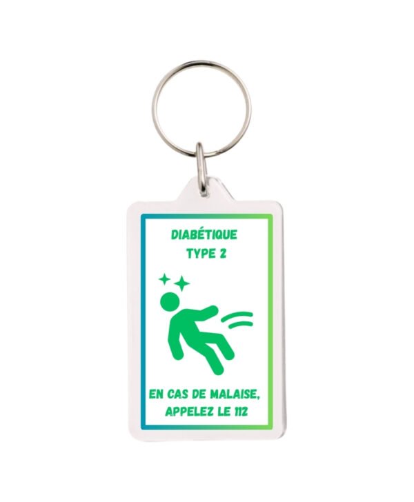 Porte-clés DT2 - Vert/Bleu