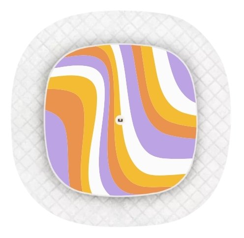 Images produits Simplera (54) Stickers Medtronic Simplera Sync - Wavy Mix