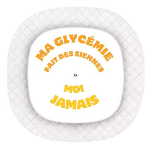 Images produits Simplera (93) Stickers Medtronic Simplera Sync - Ma glycémie fait des siennes, moi jamais
