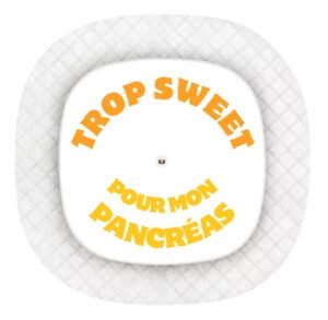 Images produits Simplera (98) Stickers Medtronic Simplera Sync - Trop sweet pour mon pancréas