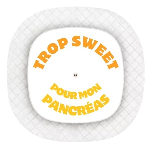Stickers Medtronic Simplera Sync - Trop sweet pour mon pancréas